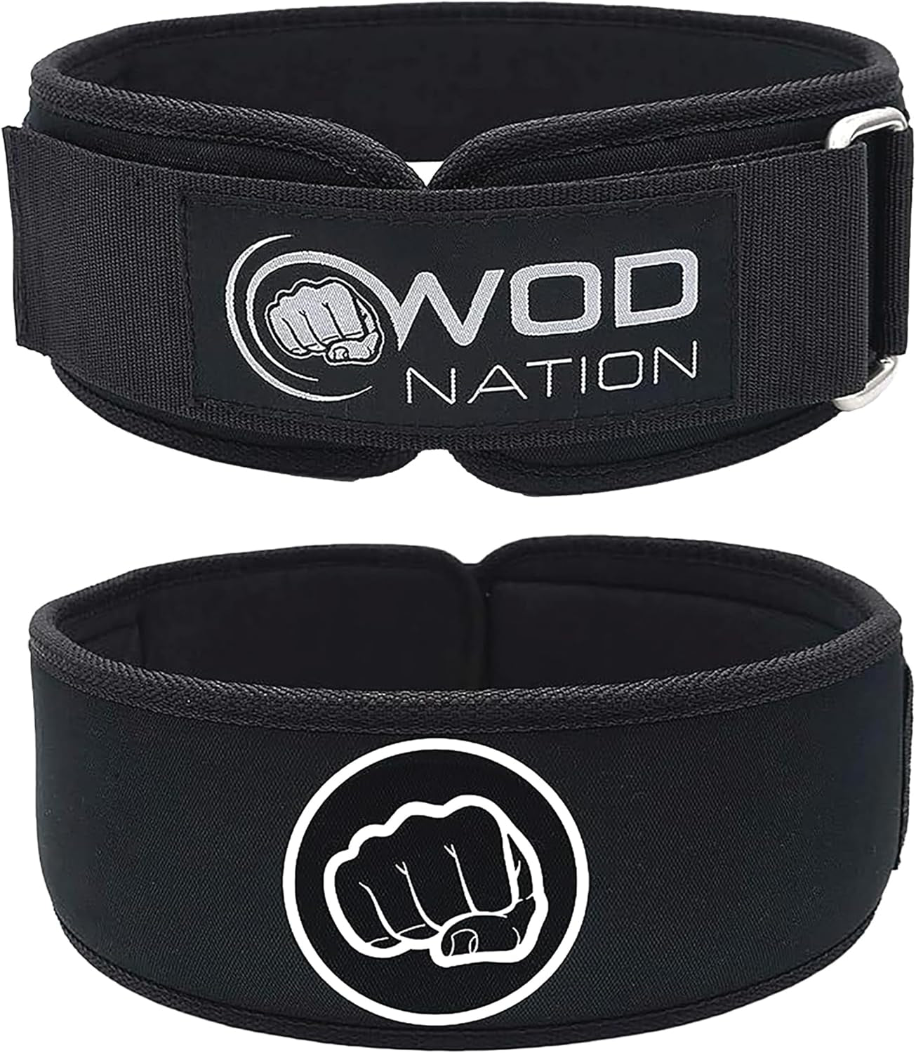 Weight Lifting Belt - 4 Inch Firm Support Nylon Weightlifting Belt for Deadlift, Squat & Powerlifting - Gym Belts for Men & Women - Great for Your Strength Training Equipment and Workout