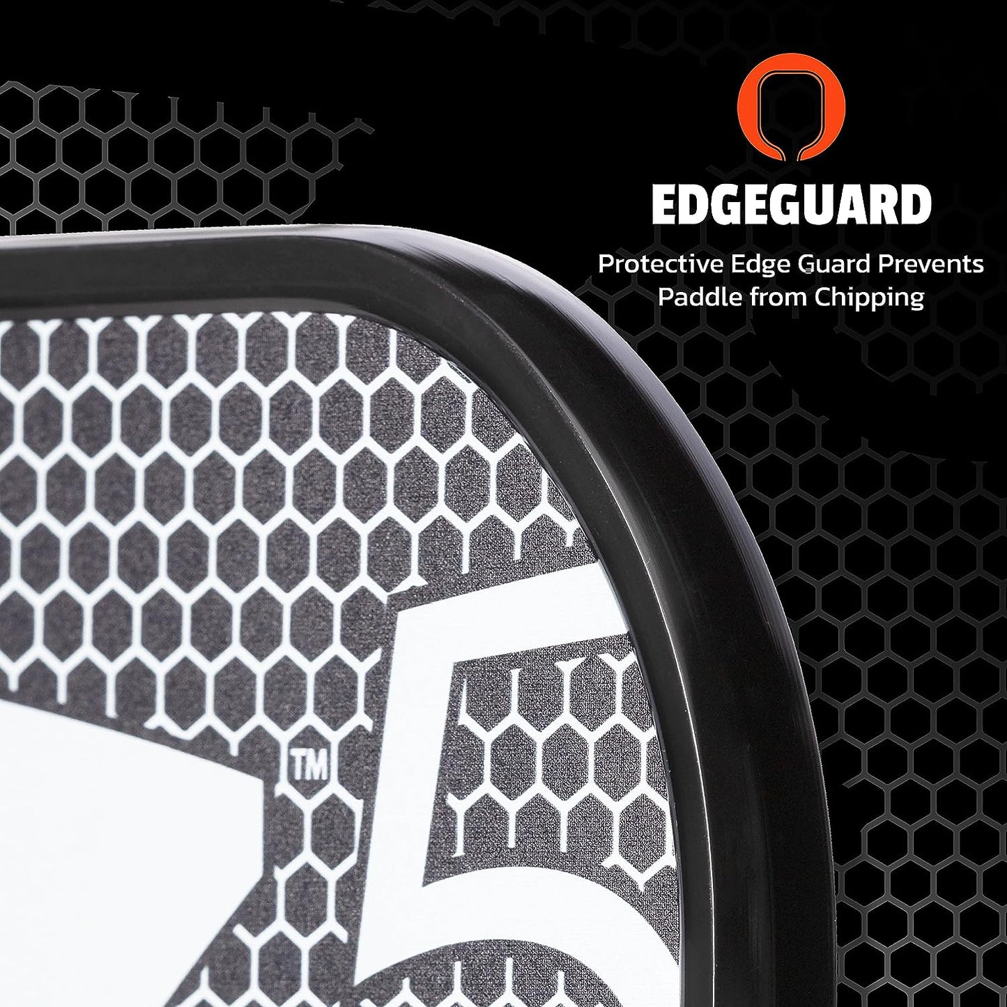 Graphite MOD Z5 Carbon Fiber Pickleball Paddle with Wide-Body Shape, Honeycomb Core, Graphite Face & Cushion Comfort Pickleball Paddle Grip