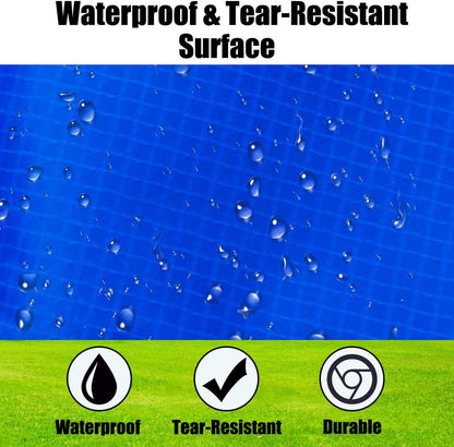 Trampoline Pad, 8Ft 10Ft 12Ft 14Ft 15Ft 16Ft Trampoline Replacement Safety Pad, No Holes for Pole, Waterproof Trampoline Accessories Spring Cover