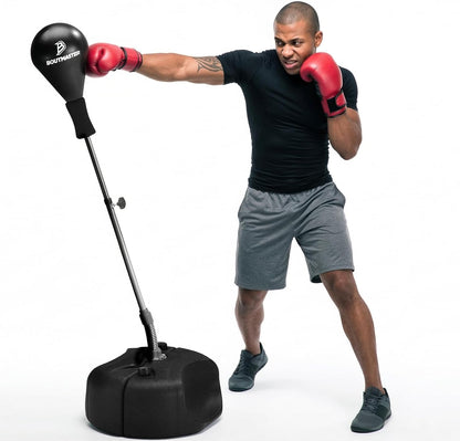 Techtools Punching Bag with Stand, Boxing Bag for Teens & Adults - Height Adjustable - Speed Bag for Training, Boxing Equipment, Stress Relief & Fitness