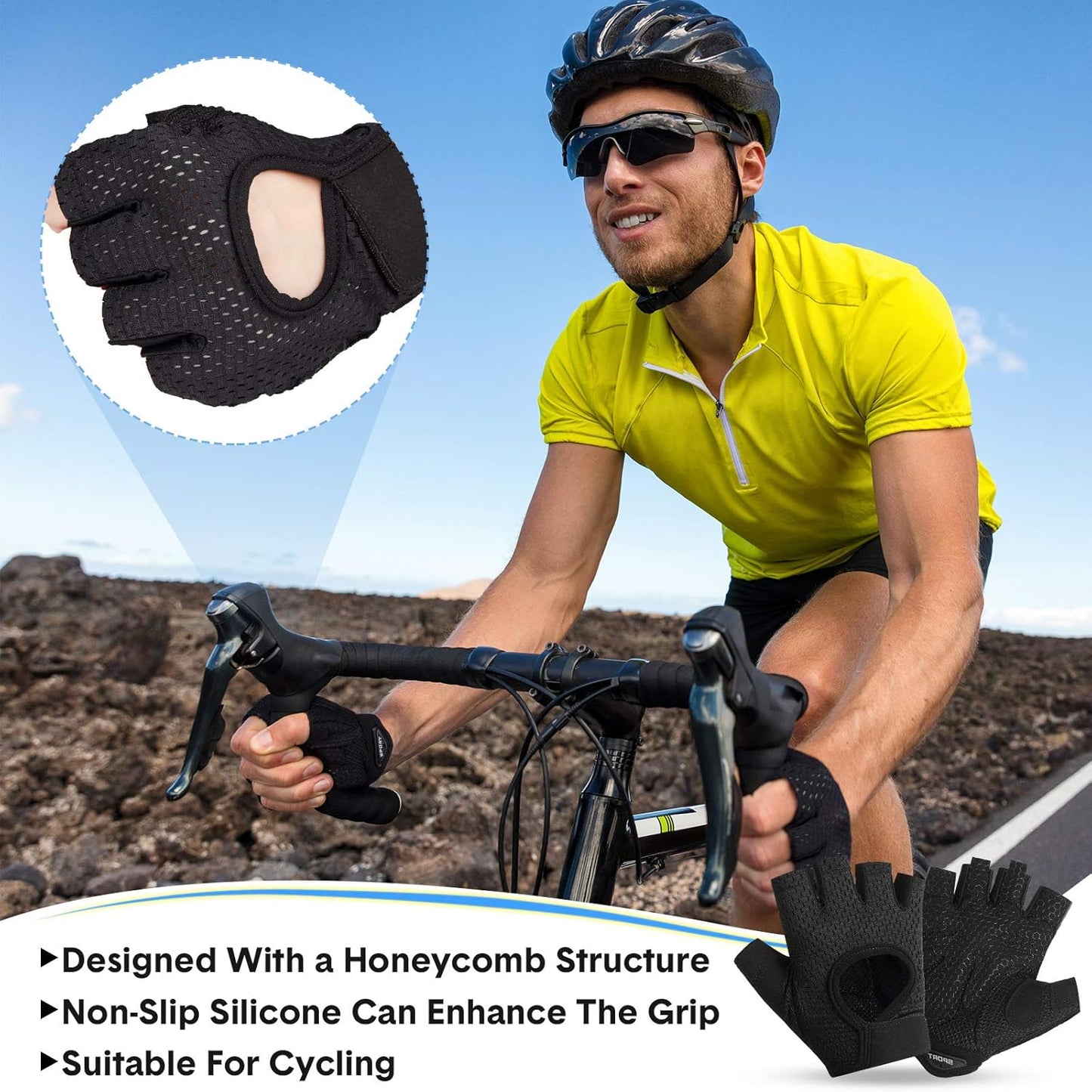 2 Pairs Workout Gloves Adjustable Weight Lifting Gym Exercise Training Breathable Workout Gloves with Full Palm Protection for Men and Women Fitness, Biking, Pull Up