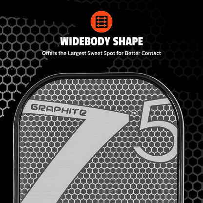 Graphite MOD Z5 Carbon Fiber Pickleball Paddle with Wide-Body Shape, Honeycomb Core, Graphite Face & Cushion Comfort Pickleball Paddle Grip